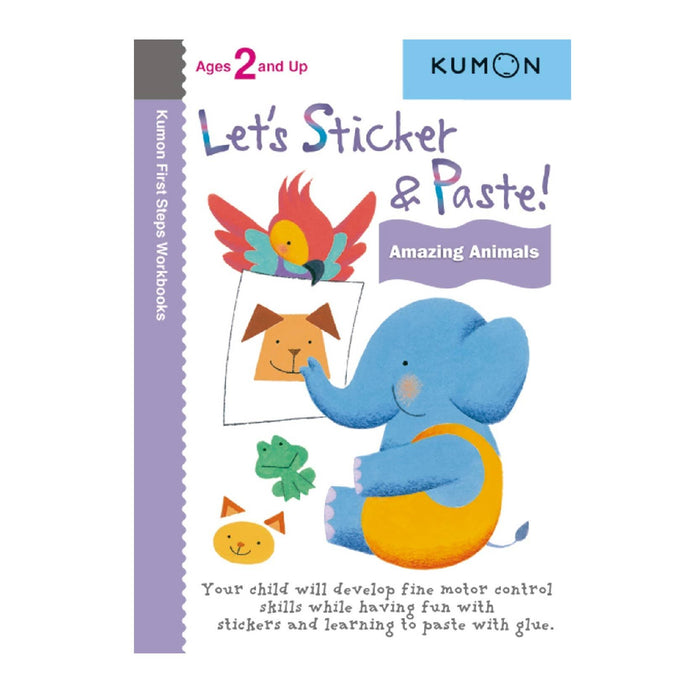 KUMON Let’s Sticker and Paste! Amazing Animals