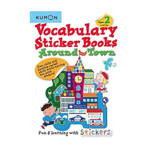KUMON Vocabulary Sticker Books Around Town
