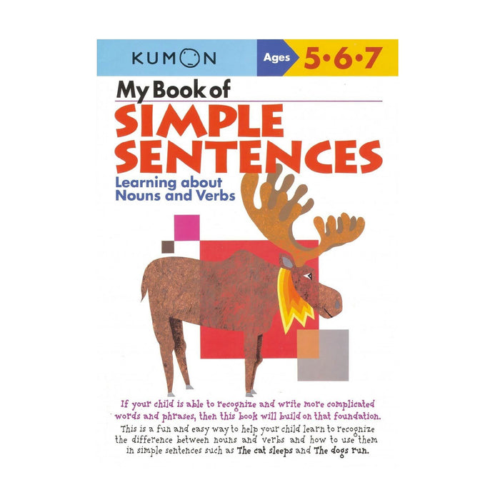 KUMON My Book of Simple Sentences: Nouns & Verbs