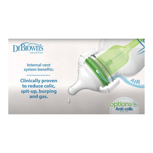 Dr Brown's Options+ 仿母乳排氣PESU奶樽 9ozs(兩個裝)